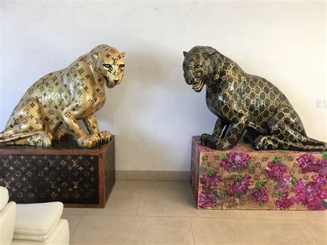 lv jaguar statue|LV x Gucci .